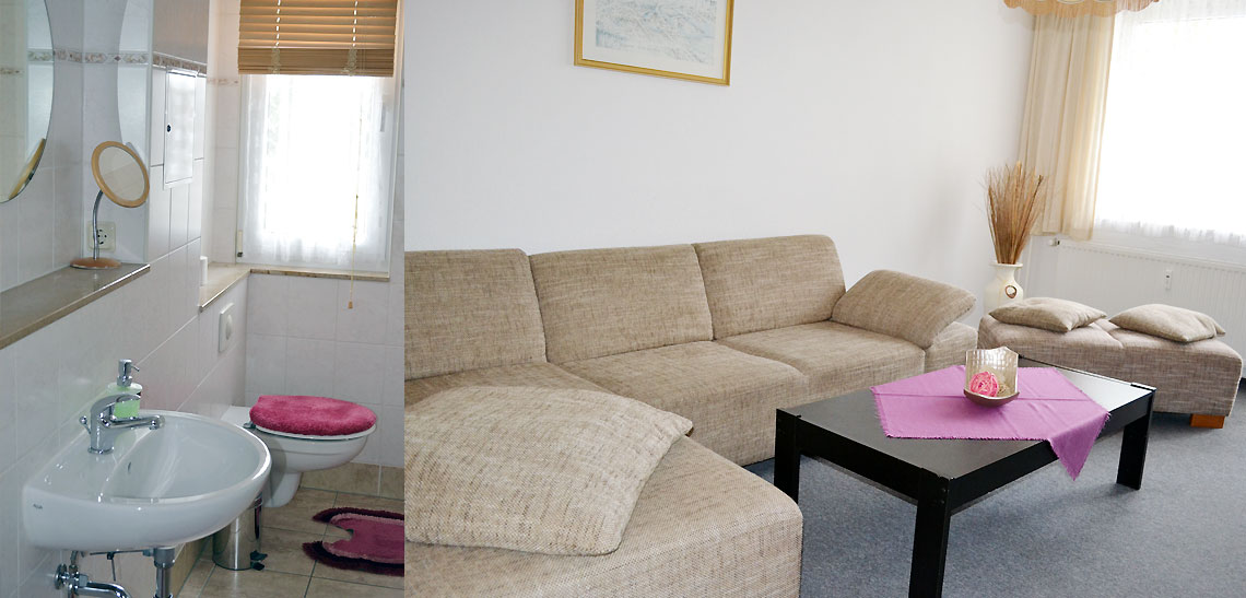 mit Flur, Küche und Bad